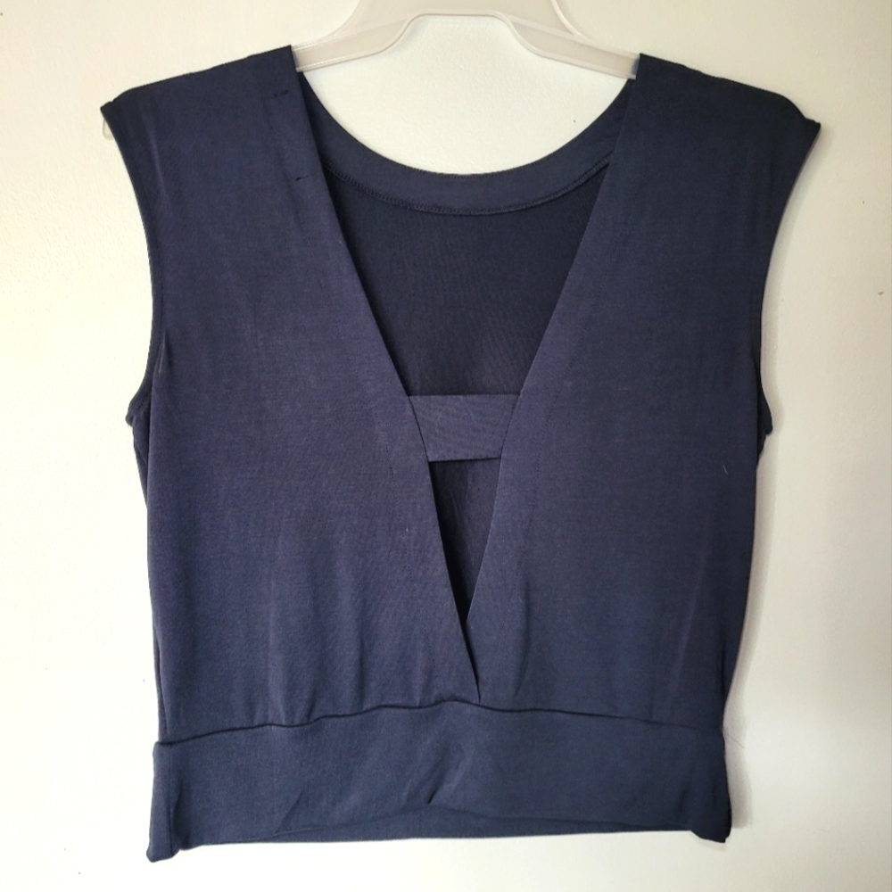 NWOT Banana Republic Sleeveless Blouse Open Back Size S